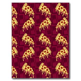 Pizza Pie Pattern Post Card