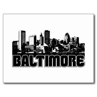 Baltimore Skyline Post Cards