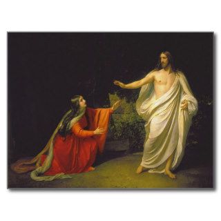 Appearance of Jesus Christ to Maria Magdalina Postcard