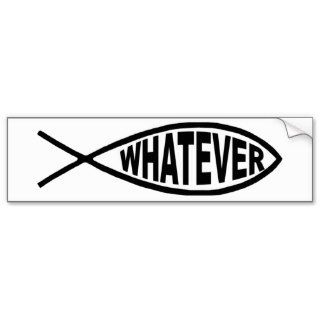 Whatever Fish Bumper Sticker