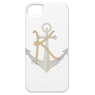 Anchor and Rope Typeface – Letter K iPhone 5 Case