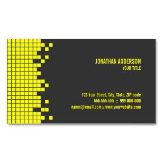 Yellow Pixels Hi Tech business card