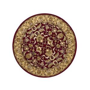 Home Decorators Collection ConstantIne Burgundy 7 ft. 9 in. Round Area Rug 3151945180