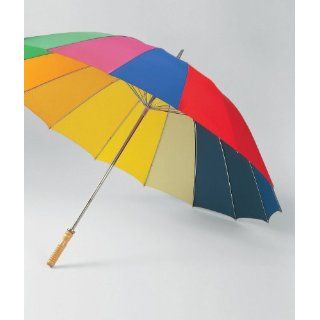 XXL Regenschirm /Portierschirm extra groß 130 cm, mit 16 Segmenten (2967) Koffer, Rucksäcke & Taschen