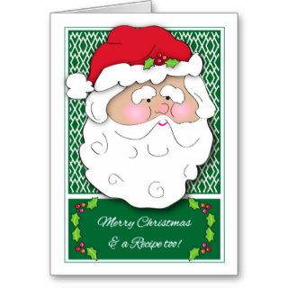 Christmas Santa Recipe Card