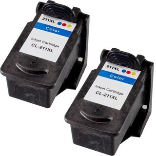 Canon CL211XL High Capacity Compatible Black/Color Ink Cartridge (Pack of 2)(Remanufactured) Inkjet Cartridges