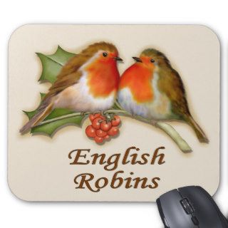 English Robins Mouse Pads