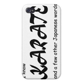 Funny Design. I know Karate + other Japanese Words Case For iPhone 4