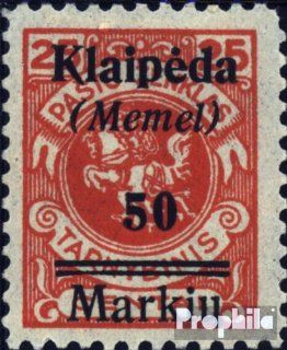 Memelgebiet 131 gestempelt 1922 Klaipeda (Briefmarken für Sammler) Bürobedarf & Schreibwaren