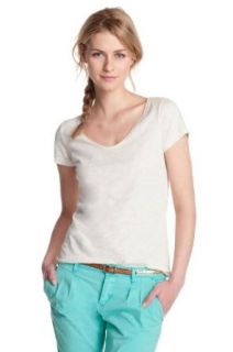 ESPRIT DE CORP Damen T Shirt Regular Fit, E60643, Gr. 34 (XS), Elfenbein (142 zabayone) Bekleidung