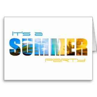 Celebrate Summer Your Occasion Invites Cards