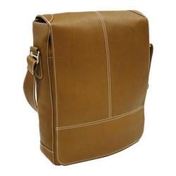 Piel Leather Urban Vertical Messenger Bag 2875 Saddle Leather Piel Leather Leather Messenger Bags