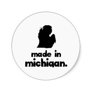 Made in Michigan Stickers