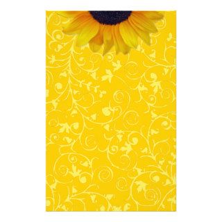 Sunflower Custom Stationery
