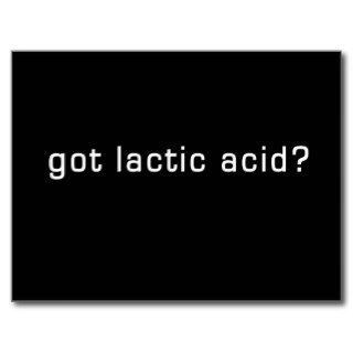 Got Lactic Acid? Funny Running Design Post Card