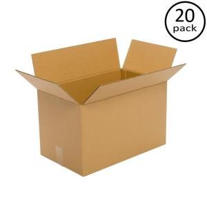 Plain Brown Box 20 in. x 15 in. x 15 in. 20 Box Bundle PRA0114B
