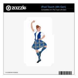 Scottish Highland Dancer   Nevil Plaid Skin For iPod Touch 4G