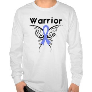 Esophageal Cancer Warrior Tribal Butterfly T shirts
