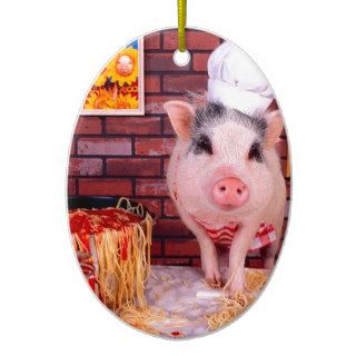 Pig Chef Boar R Dee Christmas Tree Ornament