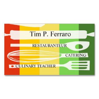 Culinary Gourmet Chef Business Cards