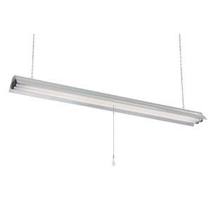 Commercial Electric Rugged 2 Lamp Hanging Fluorescent Gray ShopLight CESL402 27