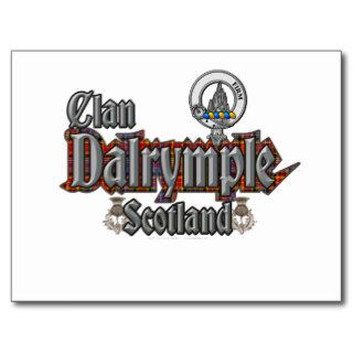Dalrymple Clan Tartan Postcard
