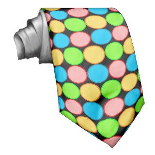 Multi Colored Circle Tie
