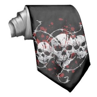 Barbed Skulls Necktie