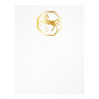 Year of the Horse Octagon Customized Letterhead