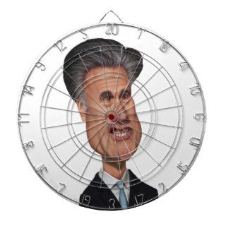 Mitt Romney Presidential Caricature USA Dart Board