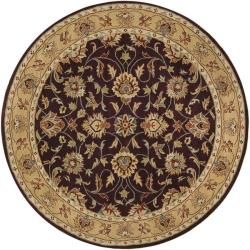 Hand tufted Casa Plum Wool Rug (8' Round) Round/Oval/Square