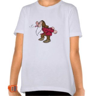 The Seven Dwarfs Grumpy Sticking Out His Tongue Tee Shirts