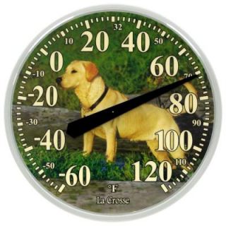 La Crosse Technology 14 in. Round Thermometer 104 114 DOG