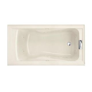 American Standard Evolution EverClean 5 ft. Whirlpool Tub with Integral Apron in Linen 2425VC RHO.222