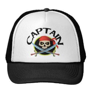 3D Captain Trucker Hats