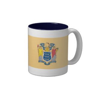 New Jersey Map and State Flag Mugs
