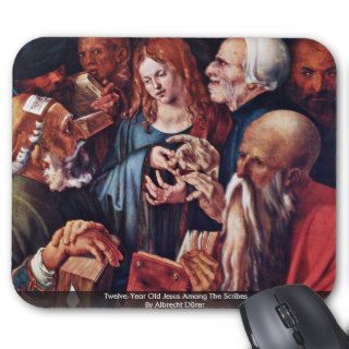 Twelve Year Old Jesus Among The Scribes Mouse Pads