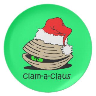 clam Christmas Dinner Plates