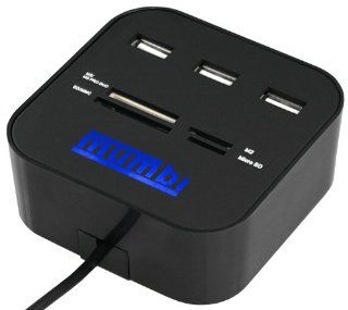 mumbi USB HUB 3 Port mit Kartenleser   USB 2.0 Elektronik