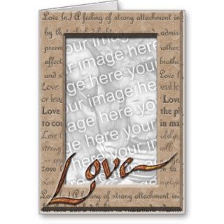 Love and Cherish Photo Greeting Card