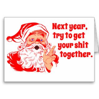 Vintage Santa, Next year Greeting Card