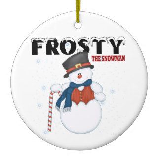 Frosty the Snowman Christmas Tree Ornaments