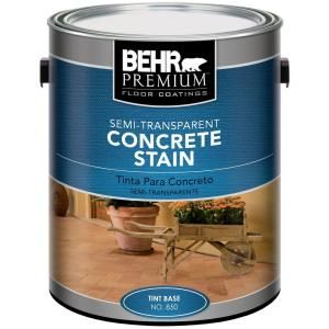 BEHR Premium 1 gal. Semi Transparent Concrete Stain 85001