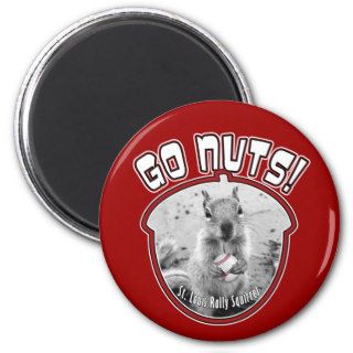 Rally Squirrel   St Louis unofficial mascot Refrigerator Magnets