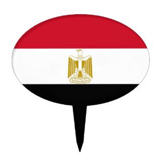 Cake Topper with Flag of Egypt