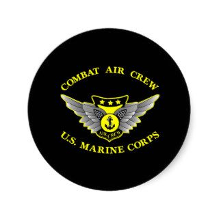 Black Combat Air Crew Stickers