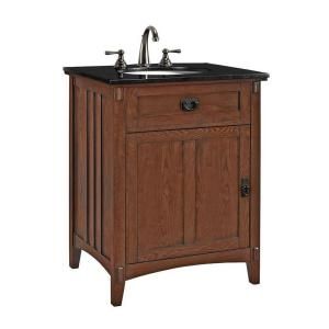 Home Decorators Collection Artisan 26 in. W Vanity Cabinet Only in Light Oak 0426200950
