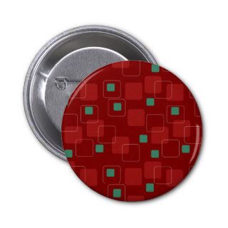 Retro Red and Green Boxes pattern Pins