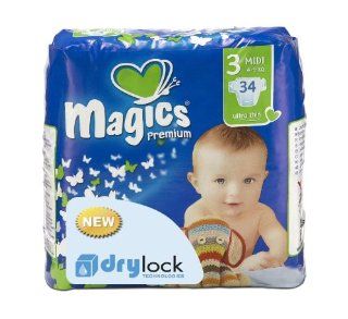 babies best Magics Premium 2.0 Windeln Gr.3 Midi 4 9 kg Monatspackung, 186 Windeln Drogerie & Körperpflege