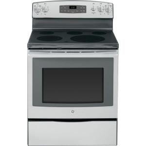GE 5.3 cu. ft. Electric Range with Self Cleaning Oven in Stainless Steel JB650SFSS